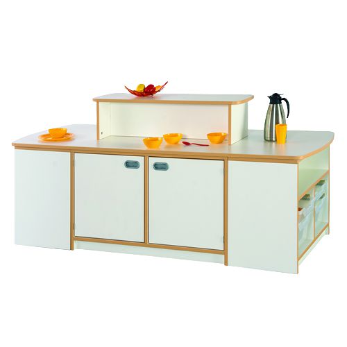 Freistehende Buffet-Insel, 4 Dekore, Boxen 9 Farben